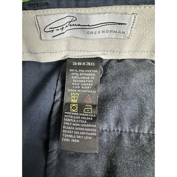Greg Norman Golf Pants Slacks Mens Size 38x29 Blue - Picture 5 of 8